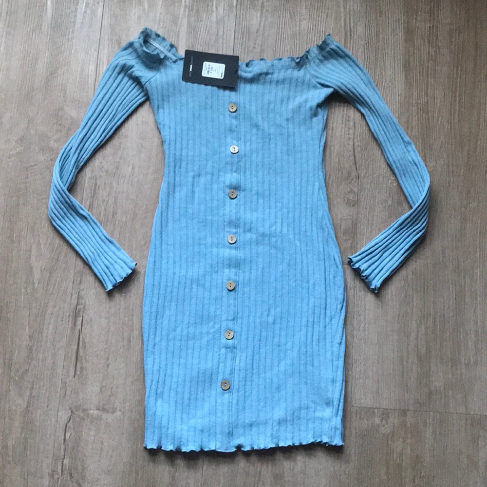 Fashion Nova Dress Baby Blue